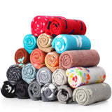Eccliy 20 Pcs Puppy Blanket Pet Soft Fleece Dog Blankets Warm Felt Throw Sleep Mat Bed Covers for Doggie Puppy Pet Dogs Cat, 20 Styles(39 x 27.6 Inch,Mix)