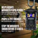 Dynatrap DT2030SR Fly Traps Outdoor - Mosquito & Flying Insect Killer for 1 Acre – Kills Mosquitoes, Flies, Gnats, Wasps - Bug Zapper Alternative - Black