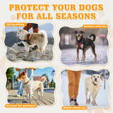 DcOaGt Dog Shoes Small Size Dogs,Mesh Breathable Dog Boots & Paw Protectors for Hot Pavement Summer Winter Snow, 360°Anti-Slip Dog Booties with Reflective Strips for Hiking/Walking,Khaki 4PCS(Size 3)