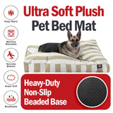 Majestic Pet Rectangle Large Dog Bed Washable – Non Slip Comfy Pet Bed – Dog crate Bed with Removable Washable Cover – Dog Kennel Bed for Sleeping - Dog bed X-Large Breed 50x42x5 Inch – Sand Beige