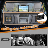 benut 57" Wide Dog Car Barrier with Window & Steel Frame, Universal Fit for Cars, Sedans,SUVs,and Trucks, Car Barrier for Escape-Proof, Vehicle Gate for Dog Travel