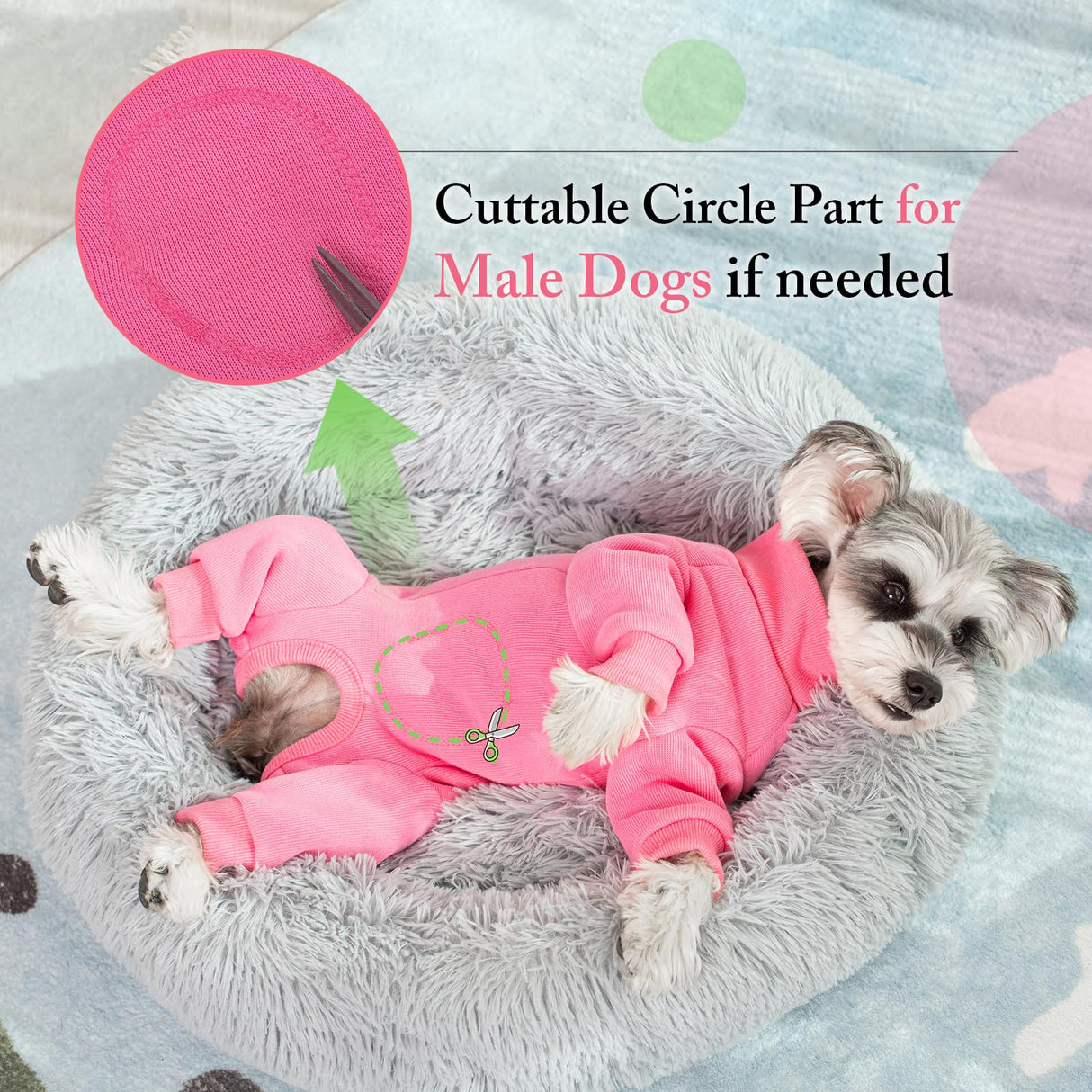 Dog Winter Coat for Small Dogs, Four Leged Warm Fleece Doggie Onesie, High Ribbed Collar Dogs Winter Clothes Jumpsuit, Anti Hair Shedding Suit，Warm Puppy Christmas Jacket