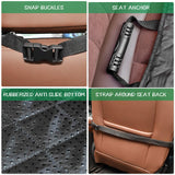 FATTY CHOWCHOW Dog Car Seat Covers Front Seat Cover with Side Flaps 100% Waterproof Car Seat Protector for Pets Scratch Proof Non-Slip Durable for Cars,Trucks & SUVs (Black)