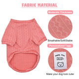 KATOLK 4 Pack Dog Knitted Sweater Dog Clothes for Small Medium Dogs, Warm Soft Puppy Kitten Dog Sweaters for Boy Girl Pet in Winter, Pet Cat Clothes Outfits Cold Weather Pullover for Chihuahua (S)