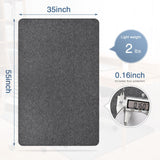 Placoot Office Chair Mat for Hardwood Floor, 55"x35" Computer Chair Rug, Under Desk Mat, Large Anti-Slip Floor Protector for Home Office
