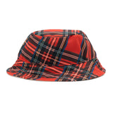 THE WORTHY DOG Plaid Hat for Dogs – Lightweight Pet Sun Hat with Adjustable Chin Strap, Soft Brim & Bright Colors - Red, X-Large