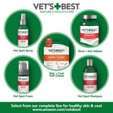 Vet's Best Dog Hot Spot Itch Relief Spray for Dogs, Dog Hot Spot Spray, Relieves Dry Skin, Rash, Scratching, and Licking, Itchy Skin & Hot Spots, anti-itch spray for dogs, Alcohol-Free, 16 oz