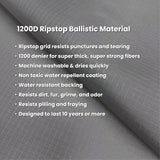 K9 Ballistics Tough Ripstop Dog Crate Pad - Durable, Machine Washable Kennel & Travel Mat for Puppies and Small Dogs, 29 x 18 fits 30” Wire Crate, Sandstone