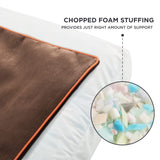 Bedsure Washable Dog Bed Medium Size Dog - 3 Inch Thicken Up to 45lbs Pet Mat Pillows with Removable Washable Cover, Brown