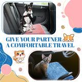 Drydiet 4 Pcs Pet Carrier Pad Travel Pet Reversible Dog Mat Replacement Liners for Travel Dog Bed Pad Washable Plush Double Sided Bed Mat for Cat Kennel Crate(Colorful,17 x 11 Inch)