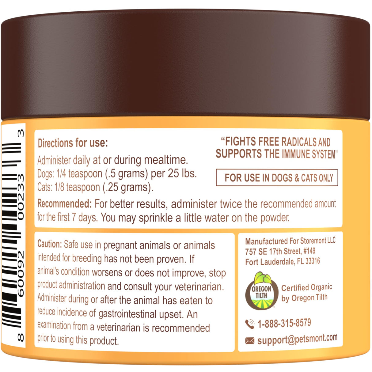 Petsmont Buddy Guard for Lumps and Bumps, Lipoma for Dogs & Cats, Patent Pending Organic 9 Mushroom Powder Blend Natural Dog Probiotic & Immune Support Chaga, Reishi, Lion's Mane, Turkey Tail Mushroom