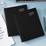 BooQool Planner 2026-2027 for Office, School, Home - Spiral Bound Academic Monthly Weekly Calendar July 2026 - June 2027 Organizer with To Do List, Tabs & PP Cover 8" x 10"