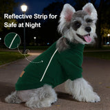 XPUDAC 4 Pack Dog Sweaters Fleece Dog Sweatshirt Winter Pet Clothes for Small Medium Dogs Boy Girl Pullover Puppy Christmas Outfits Cat Apparel, Grey, Blue, Navy, Green, XS