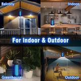 Endbug Bug Zapper with LED Light, Waterproof Bug Zapper Outdoor Indoor, Mosquito Zapper Outdoor Electric Fly Zapper, Mosquito Killer Fly Trap for Outside Patio Garden Backyard Home, Plug in