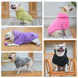 SCENEREAL Fleece Dog Sweaters Hoodie for Small Medium Large Dogs Girls Boys, Plush Fuzzy Dog Clothes Hoodies with Leash Hole, Winter/Fall Puppy Cold Weather Coat, Sherpa Hooded Sweatshirt, Burgundy SM