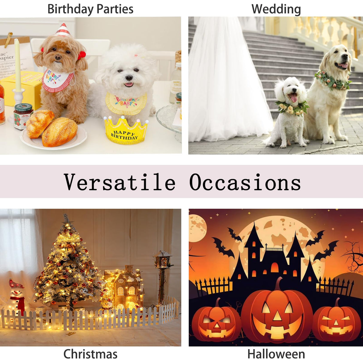 MAMORE Dog Shirt Dress, Doggy Prince Bow Tie Shirt,Formal Casual Pet Attire for Small Medium and Large Dogs (Pink, Large)