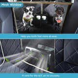 Lassie 4 in 1 Dog Floor Hammock for Crew Cab,100% Waterproof Backseat Cover Dog Seat Covers, Bench Protector for Ford F150, Chevy Silverado,GMC Sierra,Toyota Tundra,Ram 1500 Truck etc
