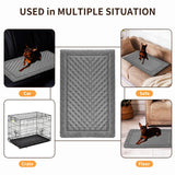 MINIDEAR Dog Crate Pad, Crate Bed Non-Skid Kennel Pad, Rubber Backing Memory Foam for Dog Bed Mat, Machine Washable Dog Bed for Crate, 17"x24"