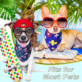 Silkfly 50 Pieces Spring Bandanas for Dog Bulk Adjustable Spring Triangle Scarf with Flower Floral Dog Bandanas Bibs Washable Pet Kerchief for Small Medium Large Pet Cat Costume Accessories Decoration