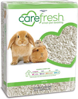 Carefresh 99% Dust-Free White Natural Paper Small Pet Bedding with Superior 10 Day Odor Control & Absorption, for Guinea Pigs, Hamsters, Rabbits, & Rats, 50 L