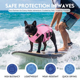 ASENKU Dog Life Jacket- High-Buoyancy Dogs Reflective Swimming Vest with Durable Handles for Small Medium Large Dogs - Pool, Beach, Boating(LightPink, XS)