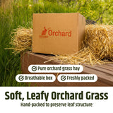 High Desert Orchard Grass Hay, Natural Orchard Hay for Rabbits Guinea Pigs Hamsters and Chinchillas, Soft Leaf Texture for Grazing and Foraging, Small Pet Supplies, Fresh Hand Packed Hay Box, 4 Lb