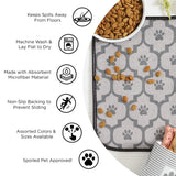 Bone Dry Machine Washable, Ultra Absorbent Pet Mat, 12x18, Rose/Off-White Lattice