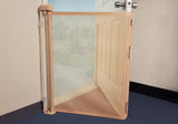 Bow Wow Barrier 28” Café by Smart Retract: Retractable Door Barrier for Dogs and Cats