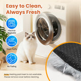 Littlo Kozytail Cat Heating Pad, Pet Heating Pad with Smart Thermostat, 12 Temp Levels & 0-12H Timer, Plush Fleece Cover with Zipper, Waterproof & Chew Resistant, 18x18in for Cats and Small Dogs