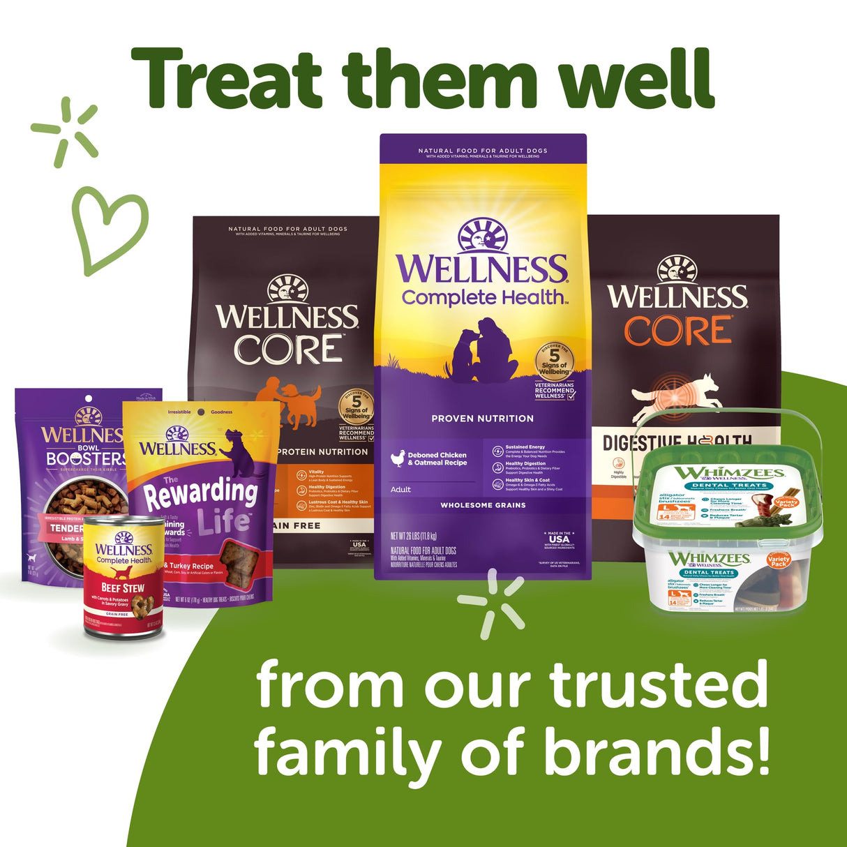 WHIMZEES Wellness Value Box Dog Dental Treats, Large Size, (24 Count)