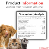 Salmon Oil for Dogs - Healthy Skin & Coat, Natural Norwegian Omega 3 Fish Oil Food Supplement, EPA & DHA Fatty Acids, Ideal for Shedding, Allergy, Itching, Dry Skin, Joint & Bone Health - (2 x 16.9oz)