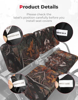 KEMIMOTO Seat Covers Camo Compatible with Kubota RTV X900, RTV X1120D, RTV 1140 2014-2025 and X1100 2007-2013, Compatible with Kubota Sidekick RTV-XG850