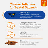 Zesty Paws Dental Bones - Fights Tartar & Plaque - Gum, Teeth & Bone Health - Cinnamon for Dog Breath - Immune, Joint, Gut, Skin & Coat Support - Omega 3 EPA & DHA and Calcium - Small Dogs - 28 ct