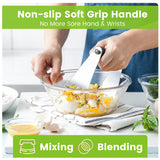 Dough Blender & Pastry Cutter Tool, Stainless Steel Pastry Blender & Bench Scraper for Pizza, Nut, Pie - Multipurpose Dough Cutter & Scraper Tool for Baking with Soft Grip Handles - Black