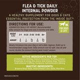 Earth Animal Apothecary Natural Flea & Tick - Daily Internal Powder Supplement for Dogs & Cats - 1 lb