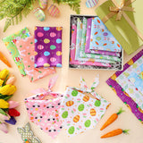 Sanwuta 100 Pcs Easter Dog Bandanas Bulk Bunny Eggs Bandanas for Dogs Triangle Kerchief Bibs Scarf for Pet Easter Costume Photo Props Accessories Pet Shops, 25 Styles(31.5 x 21.7 x 21.7 Inch)