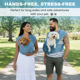 Pet K’tan Anti Anxiety Wearable Cat & Dog Carrier – Hands-Free Front Facing Adjustable Pet Cuddler Sling for Small to Medium Pets & Puppies up to 20 lbs | Pawquamarine | X-Small