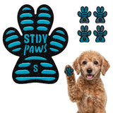 Steady Paws Anti-Slip Paw Stickers for Dogs Feet - Non-Slip Paw Pads for Traction on Hardwood & Tile Floors - Breathable Adhesive Friction Foot Grips for Senior & Injured Dogs – 24 Pads (Size S)