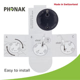 Genuine OEM Switzerland Wax Guards Filters, Cerushield Disk v2.0 098-0445 Accessories for Phonak Hearing Aid Audeo Marvel Paradise Lumity Hearing Aid only using SDS 4.0 receiver-4 pack/32 Filter Total
