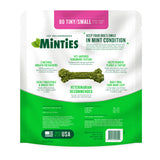 Minties Dog Dental Bone Treats, Tiny/Small Dental Dog Treats, Clean Teeth, Fight Bad Breath, Removes Plaque and Tartar, 80 Count