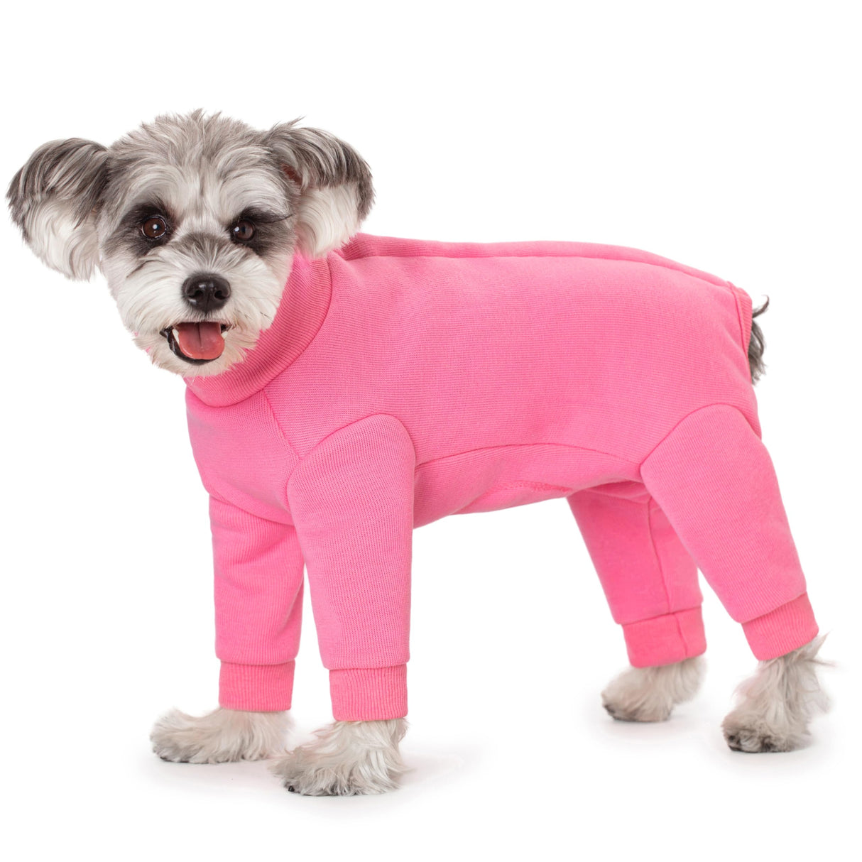 Dog Winter Coat for Small Dogs, Four Leged Warm Fleece Doggie Onesie, High Ribbed Collar Dogs Winter Clothes Jumpsuit, Anti Hair Shedding Suit，Warm Puppy Christmas Jacket