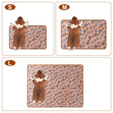 1 Pack 3 Blankets Super Soft Fluffy Premium Fleece Pet Blanket Flannel Paw Printed Throw for Dog Puppy Cat (Large 41x31'', Beige, Grey, Navy)