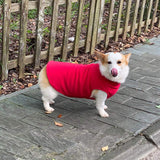 Dog Winter Vest Warm Breathable Dog Polar Fleece Vest Jacket, Lightweight Winter Coat with Leash Neck Hole for Small Medium Large Dogs Red L