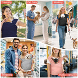 Pawaboo Pet Sling Carrier for Small Dogs and Cats, Hands Free Dog Carriers Sling, Anti-Anxious Soft Cotton Front Facing Cat Carrier Papoose, Puppy Kitten Pouch Reduce Back Neck Pain, Pink