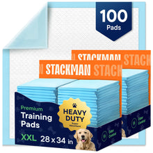 Load image into Gallery viewer, Puppy Pads XL 28x34 [100-COUNT] Dog Pads Extra Large 28" x 34" Leak-Proof Dog Pee Pads - Quick-Dry Puppy Pee Pads Pet Potty Training - Heavy Duty Super Absorbent Wee Wee Pads for Dogs Bulk -100 Pack
