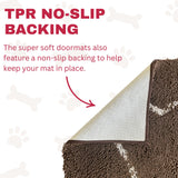 Soggy Doggy Doormat Plain Solid Color Design - Ultra Absorbent Microfiber Chenille Wet Dog Mat for Muddy Paws - Non-Slip and Machine Washable (Cranberry, Large 26” x 36”)