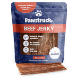 Pawstruck Premium Beef Jerky Dog Treat Chews, Medium 4"-6" Strips – Supports Hip & Joint Health, Rich in Glucosamine & Chondroitin, No Added Preservatives – 25 Count