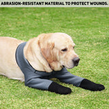 yrenoer Dog Socks & Boots - Waterproof Anti-Licking Paw Protectors with Non-Slip Bottom, Post-Surgery Recovery Sleeves for Wound Protection (Grey, XL)