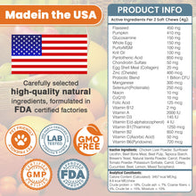 Load image into Gallery viewer, 24-in-1 Dog Vitamins and Supplements 200 Ct Dogs Multivitamin Chewable Contain Chondroitin Probiotics Omega-3 Glucosamine for Dogs Skin Coat Heart Joint Gut Liver Brain Immune Support - Peanut Butter
