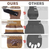 KOOLTAIL Anti Slip Dog Socks for Hot Pavement, 3 Pairs Dog Boots & Paw Protectors to Prevent Licking Paws with Grippers, Double Sides Booties Shoes for Hardwood Floors Small Medium Large Senior Dogs